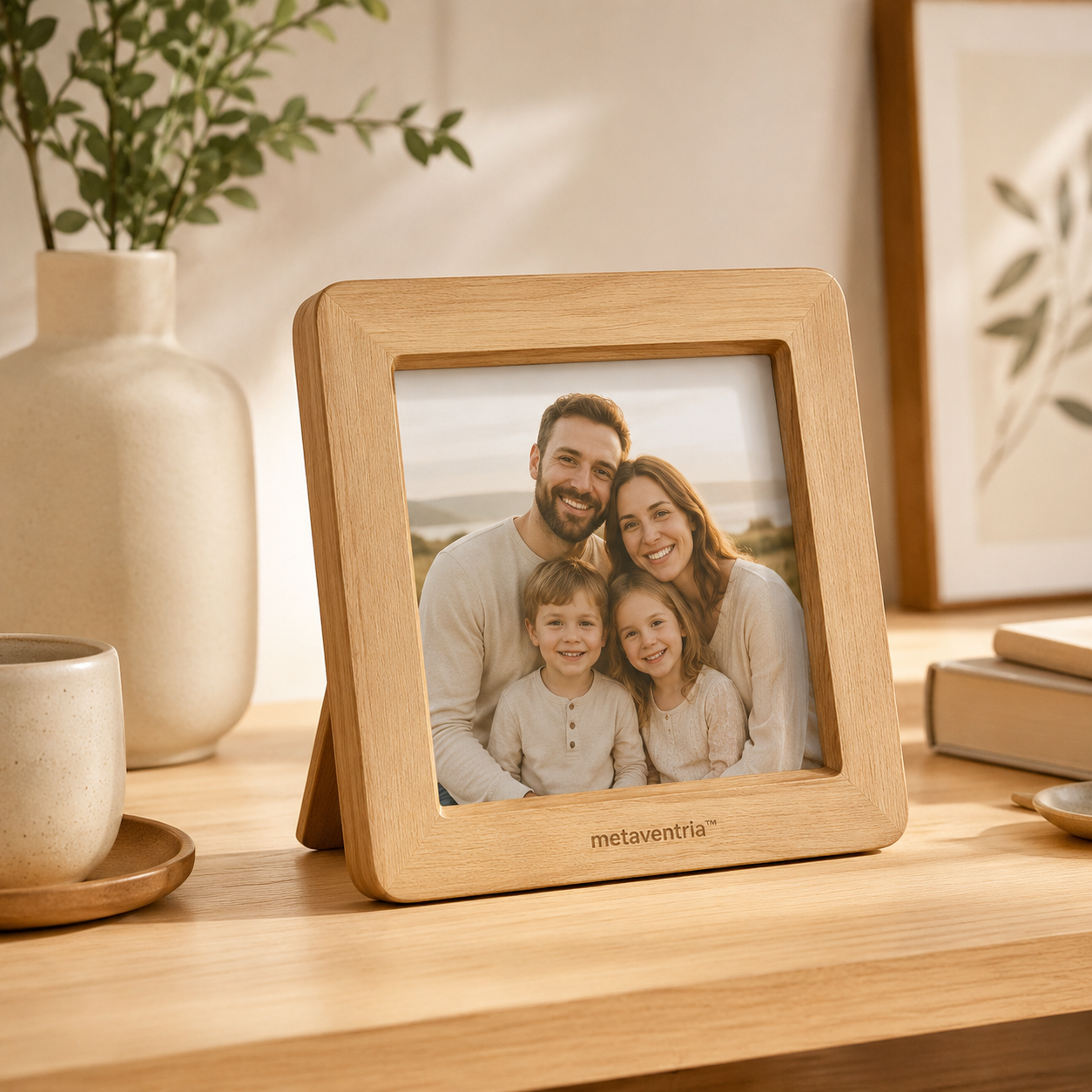 metaventria™ WARM MEMORY TABLETOP PHOTO FRAME