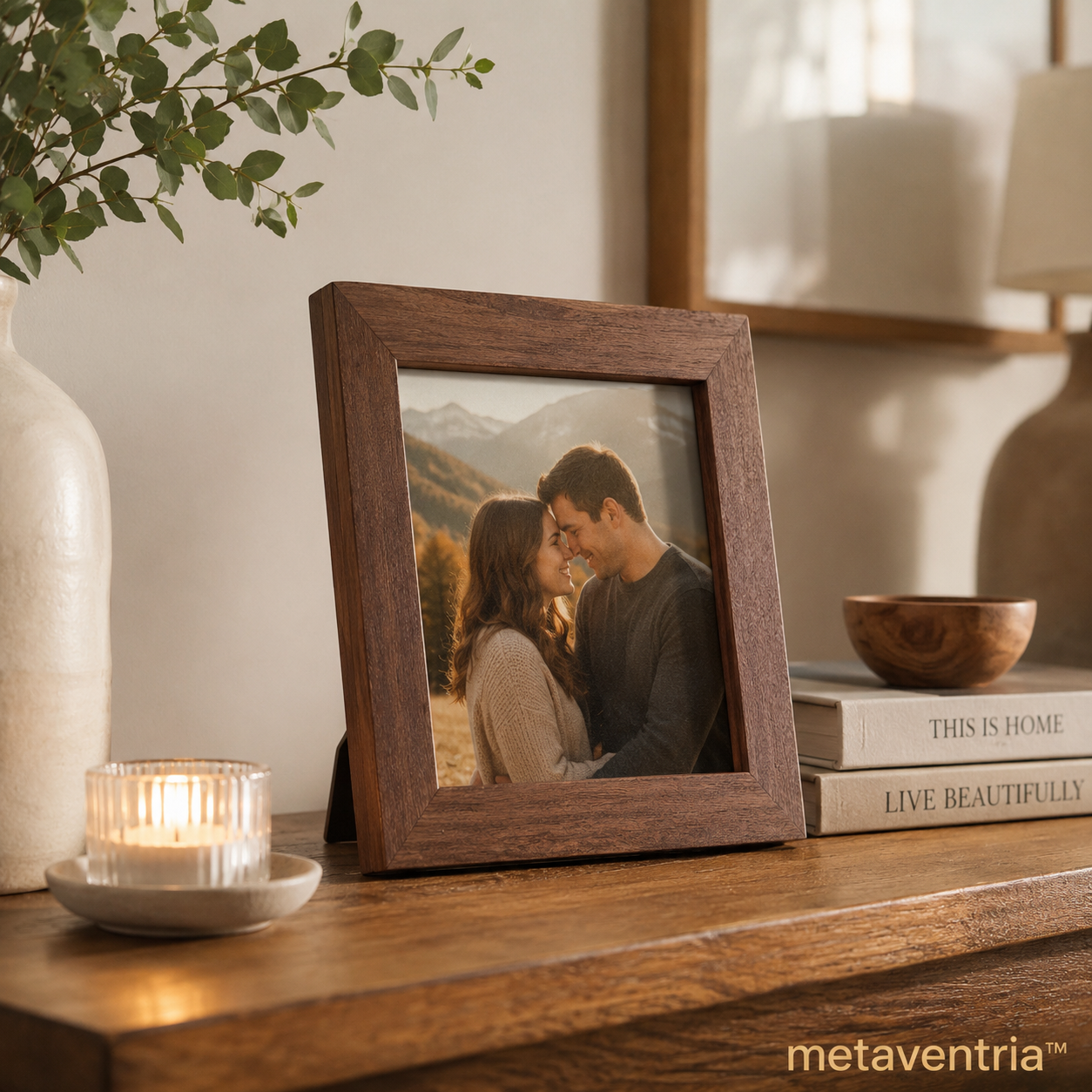 metaventria™ WARM MEMORY TABLETOP PHOTO FRAME
