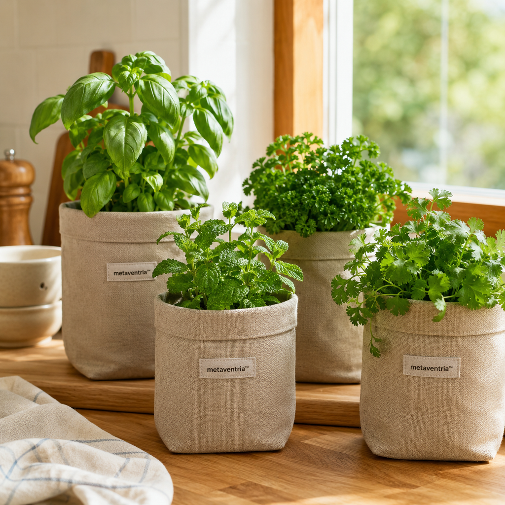 metaventria™ HOME HERB GROW BAGS
