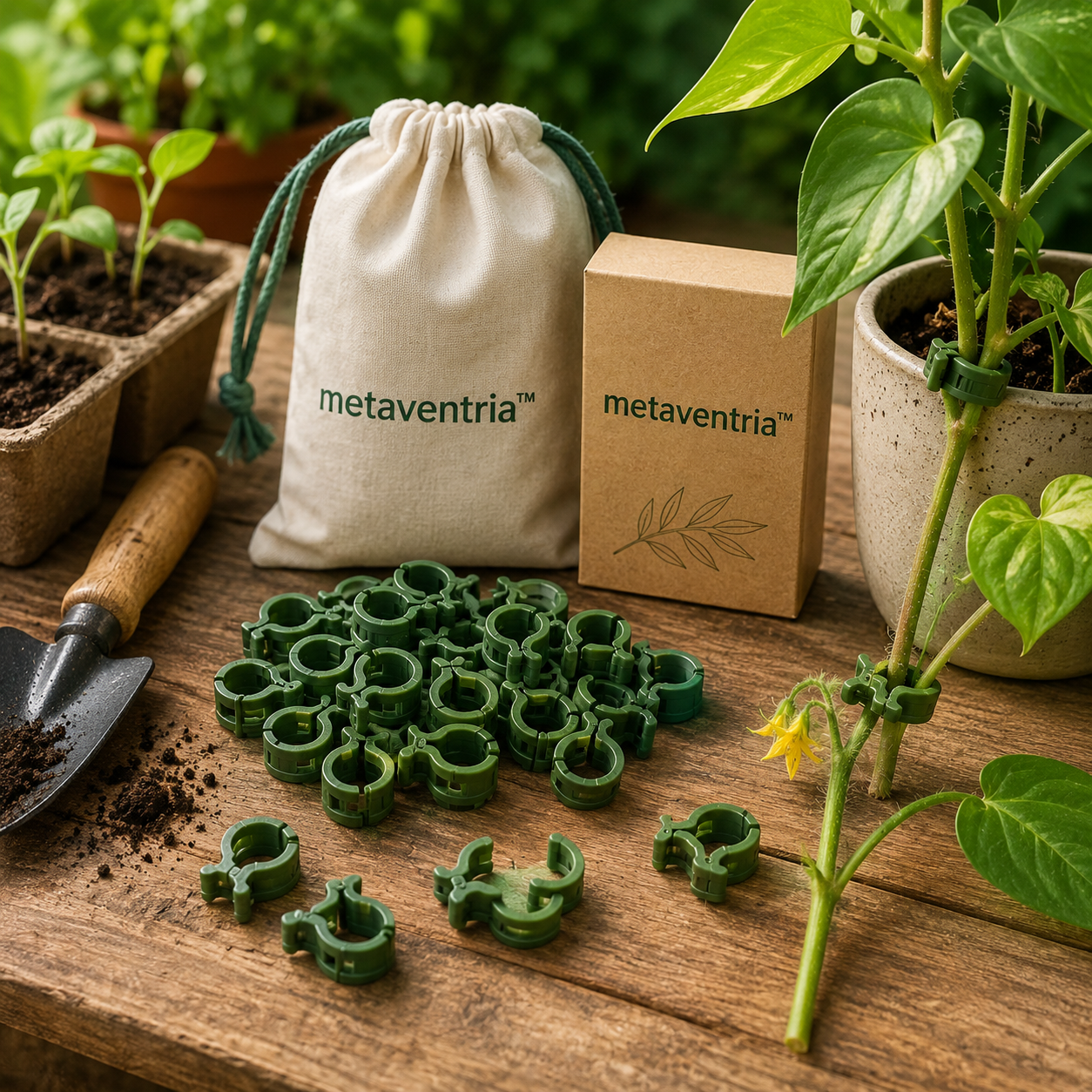 metaventria™ GENTLE PLANT SUPPORT CLIPS