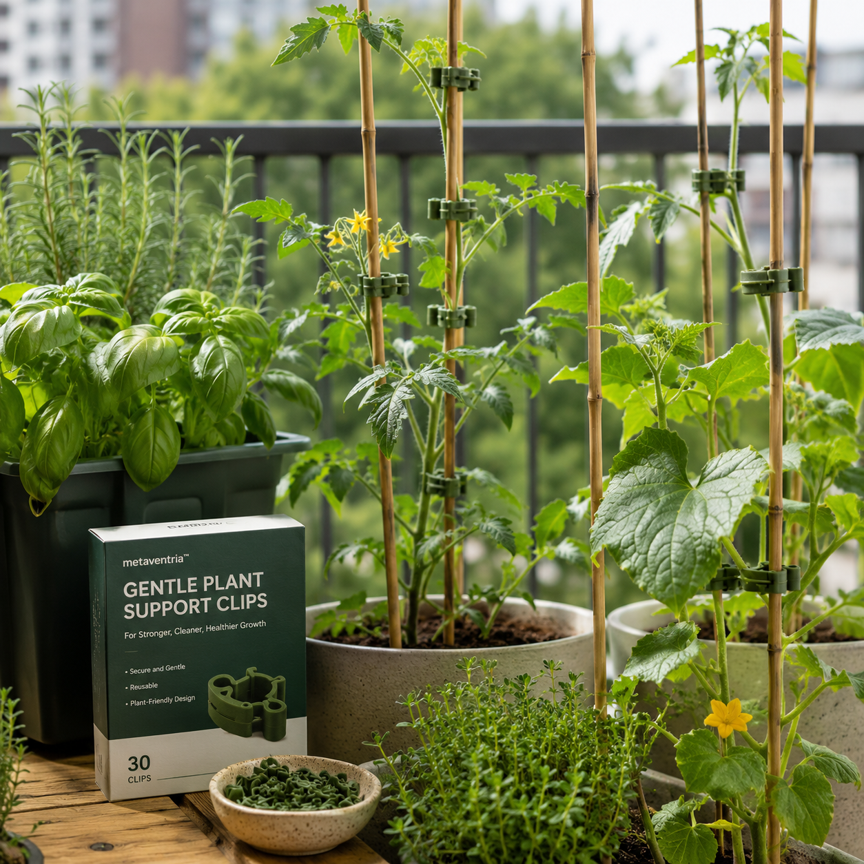 metaventria™ GENTLE PLANT SUPPORT CLIPS