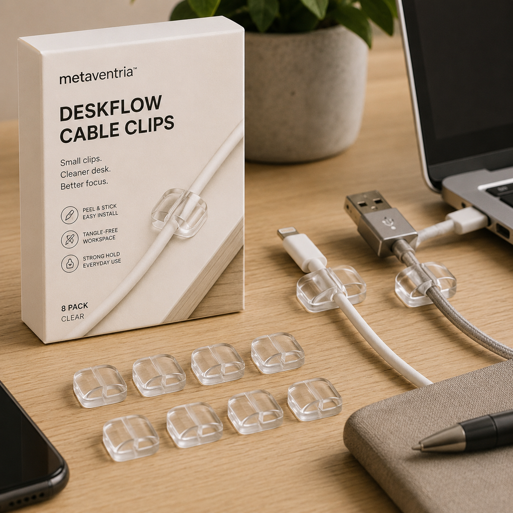 metaventria™ DESKFLOW CABLE CLIPS